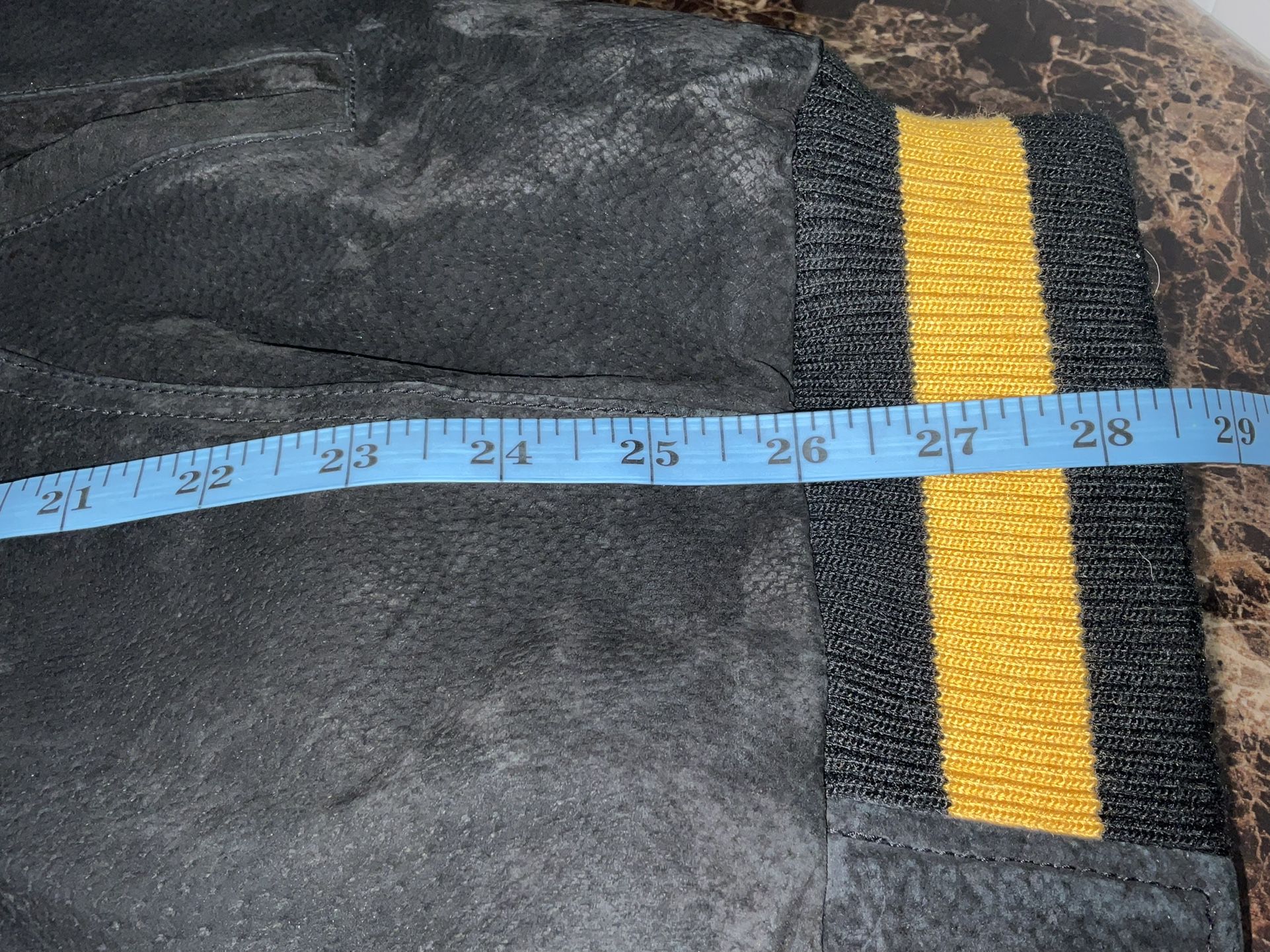 Pittsburgh Steelers Suede Leather Heavy Jacket Zip Front Large NEW New no tag (10+ Steeler items in stock, can combine shipping)