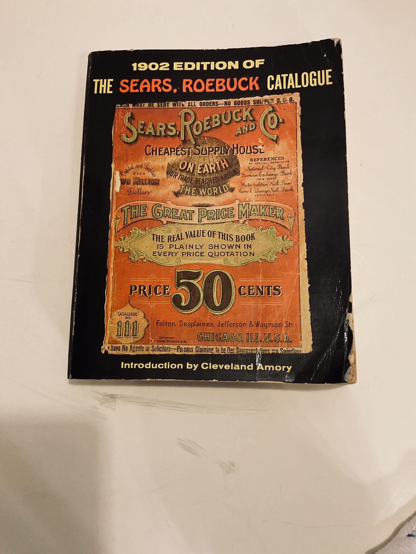 1969 REPRO OF A 1902 SEARS, ROEBUCK CATALOG./OVER 1100 PAGES OF FASCINATING ITEMS & PRICES