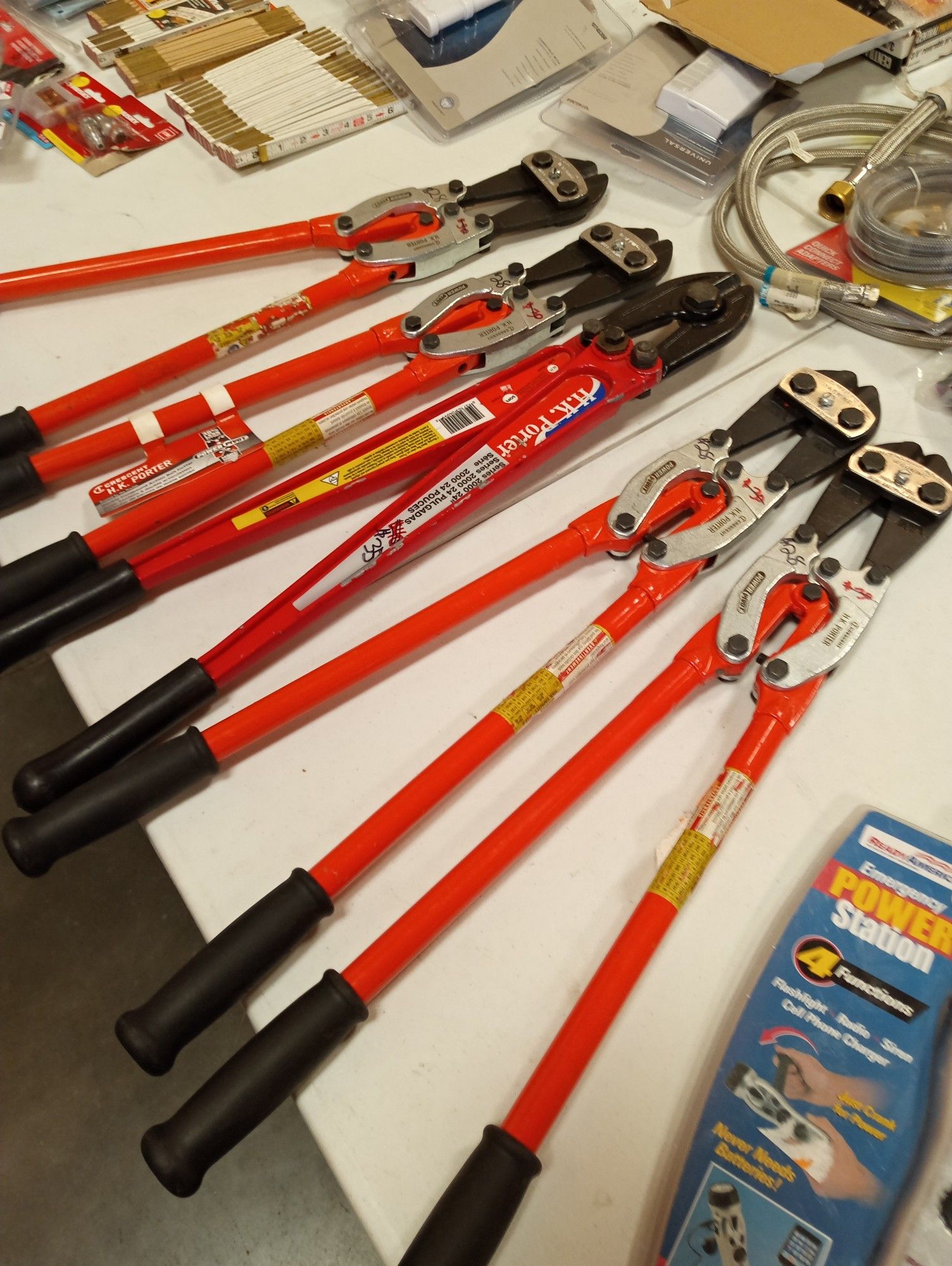 LIKE NEW CRESCENT H.K PORTER POWER PIVOT BOLT CUTTERS! 18 EACH