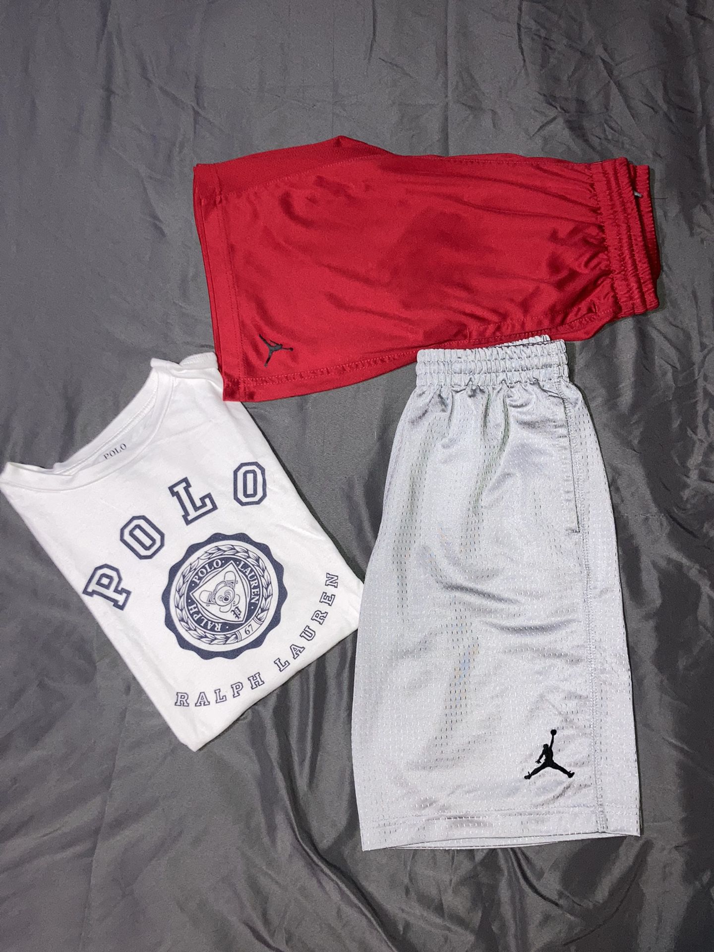 Big Boys Nike Jordan Shorts & Ralph Lauren Polo T-shirt