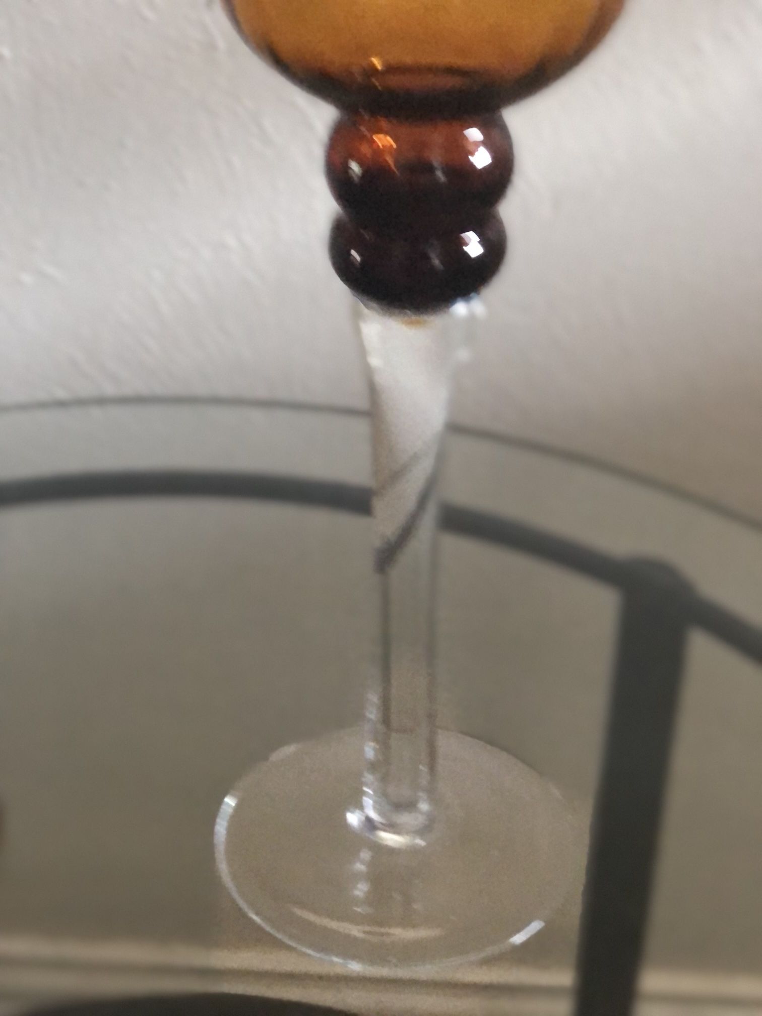 Pair Of Tall Tealight Glass Candelabras