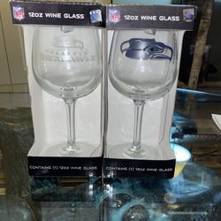 Seahawks Wine Glasses Thumbnail