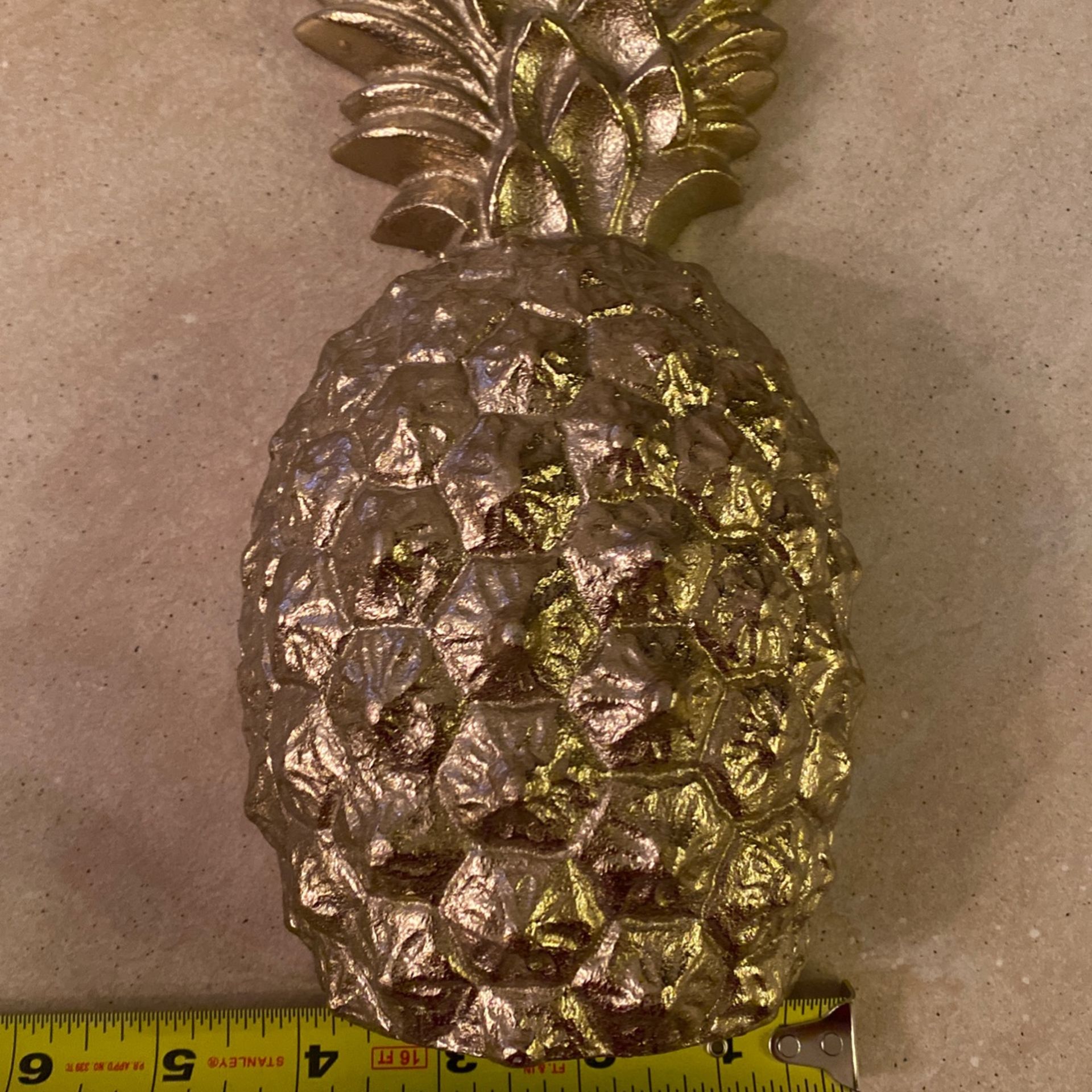 gold Leaf metal pineapples