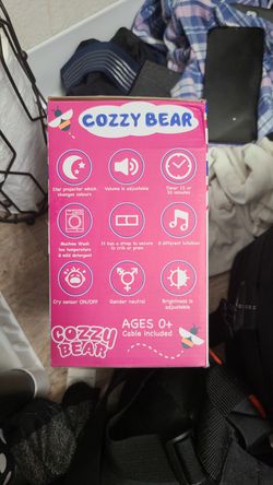 Infant soothing Stuffed Bear - COZZY BEAR- NEW Thumbnail