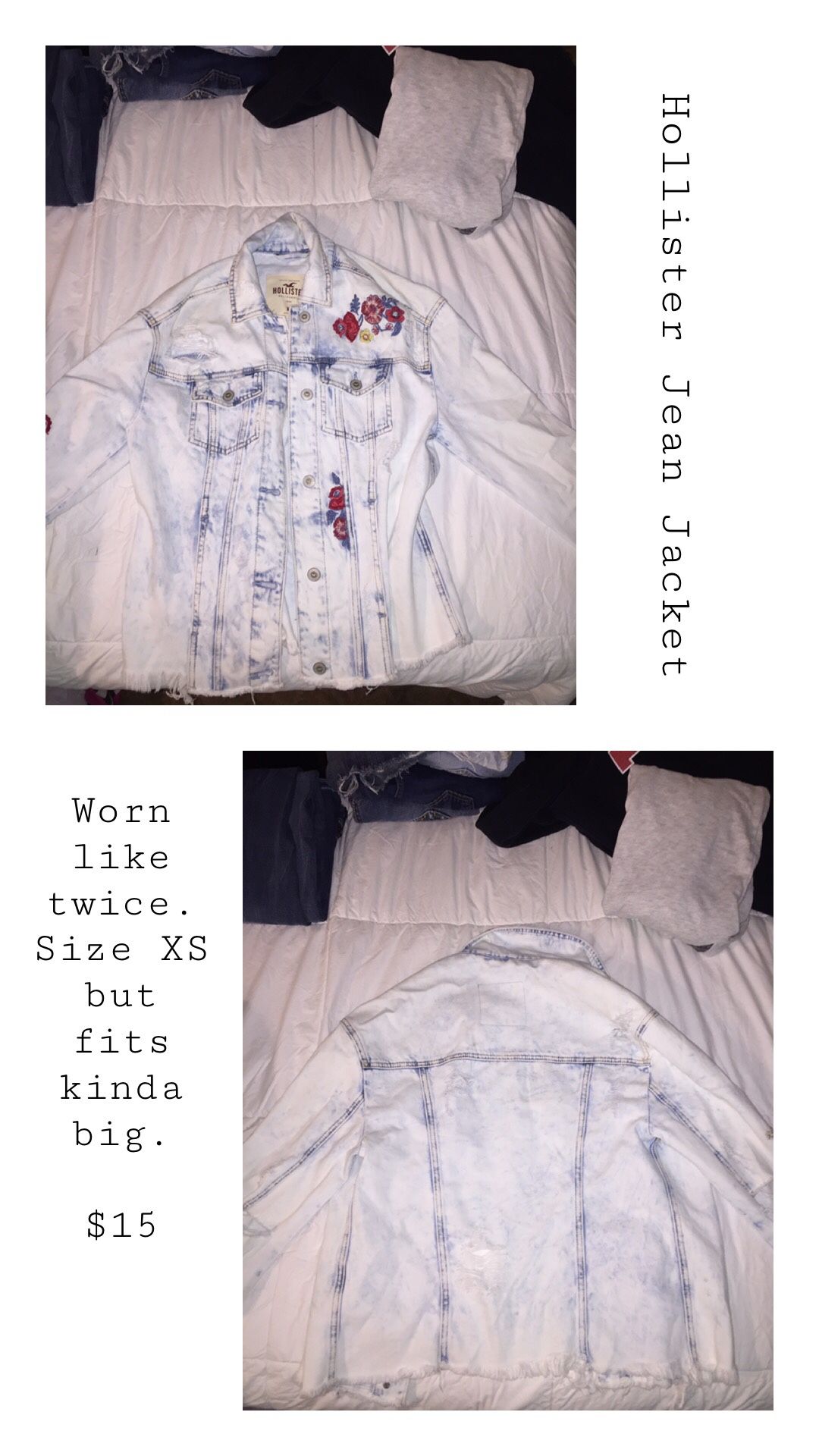 Hollister Distressed Jean Jacket