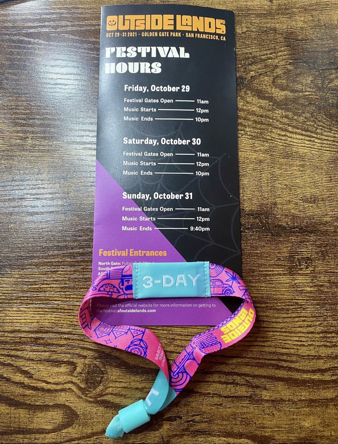 3-day Pass Outside lands 2021