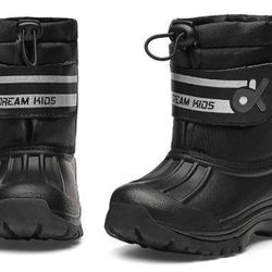 NEW size 7 oddler Snow Boots Boys & Girls Lightweight Waterproof Cold Thumbnail