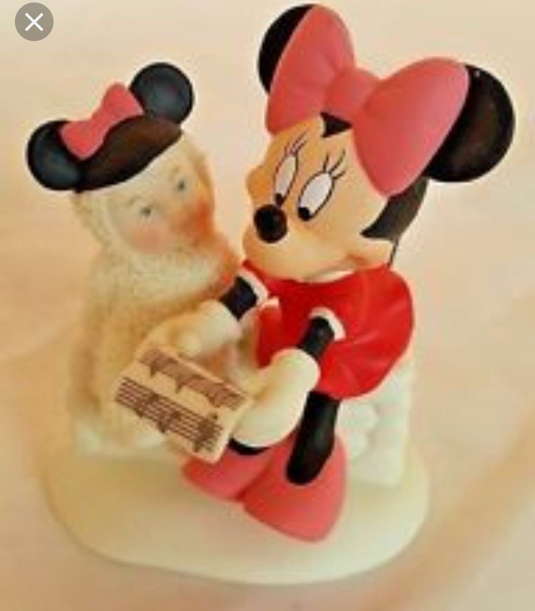 Walt Disney Showcase Snowbabies "Caroling With Minnie"