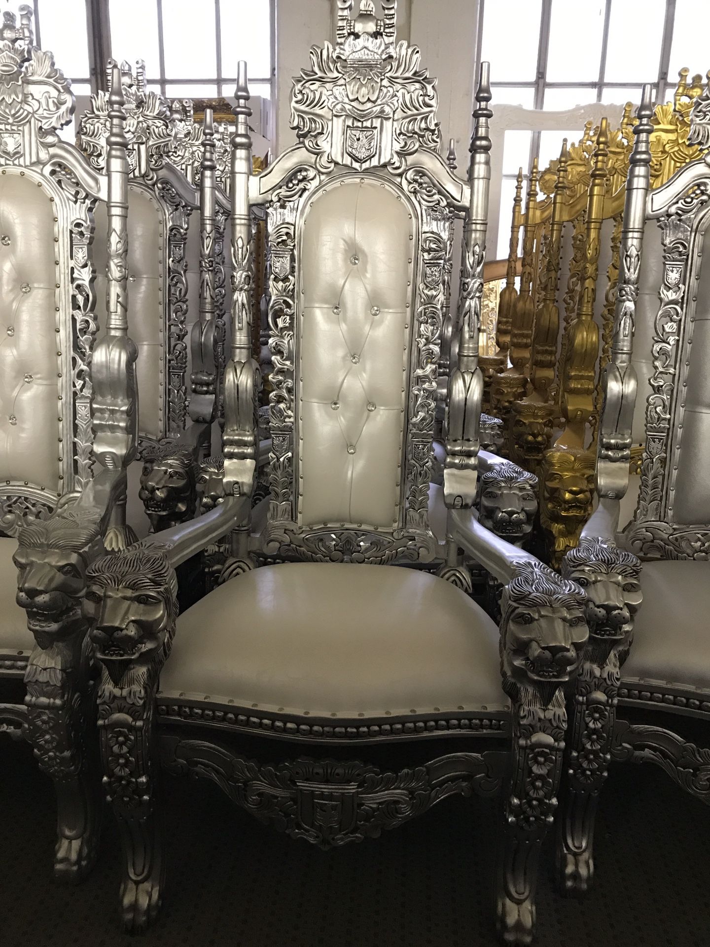 Beautiful lion throne chair.$1800. Best offer