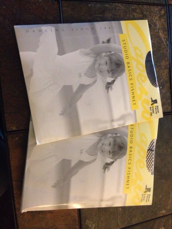 2 pair brand new dance fishnets