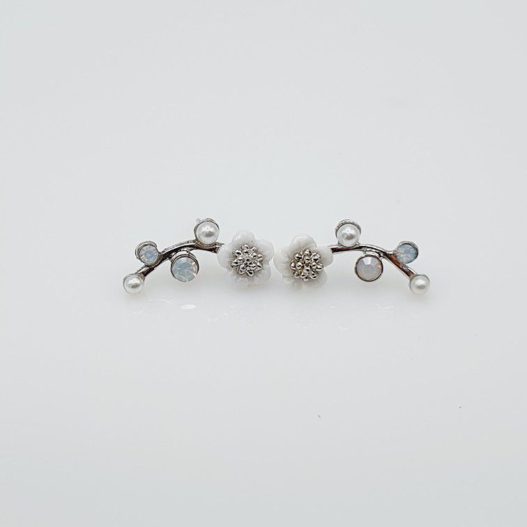 "Shell Flower Beads Leaf Snowflake Cuff Earrings for Women/Girl, 990101A116
 