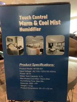 Warm & Cool Mist Humidifier by Innoo Tech 4.2L 90 Watt Thumbnail