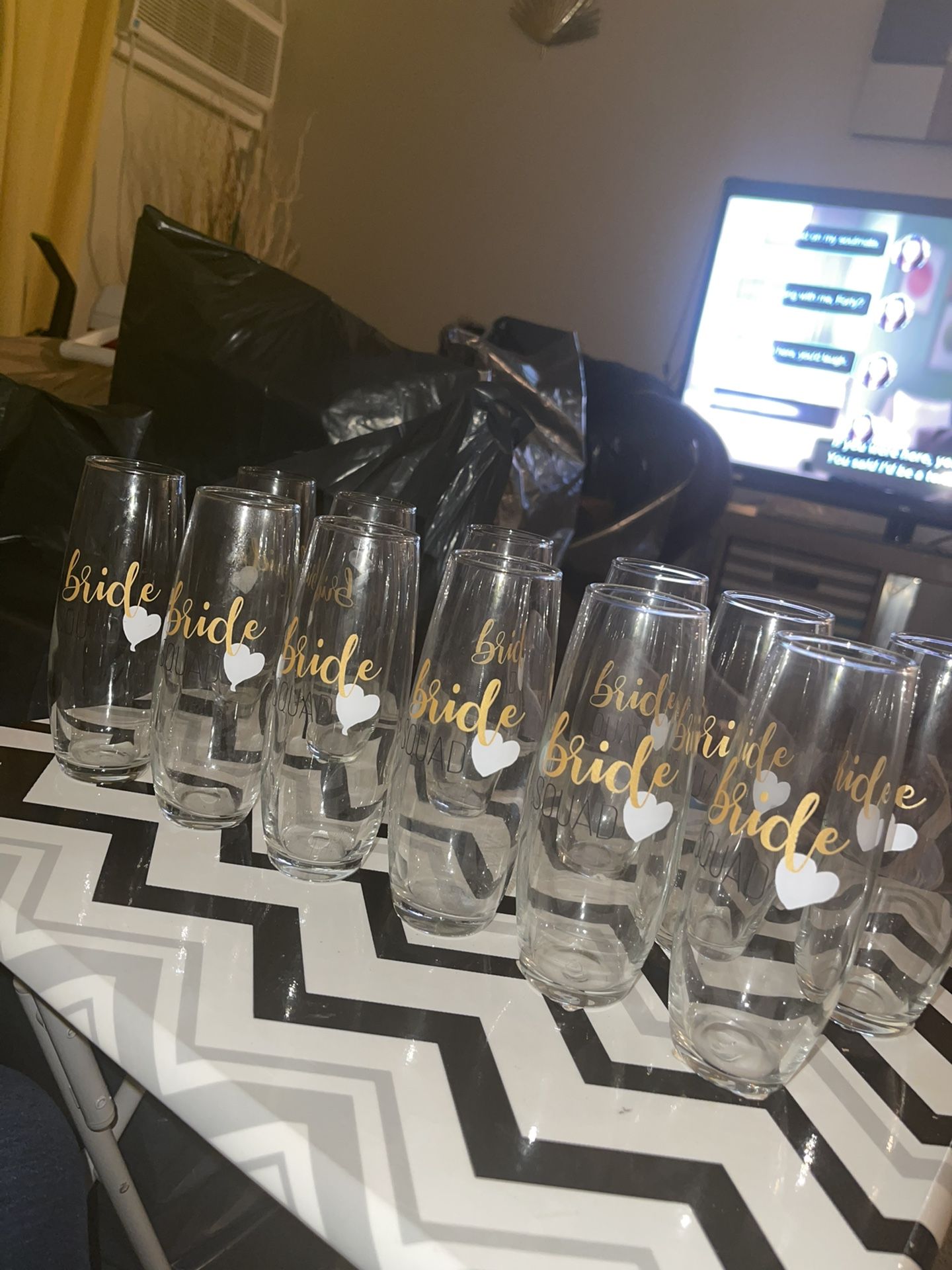 Bride Squad Wine Glass