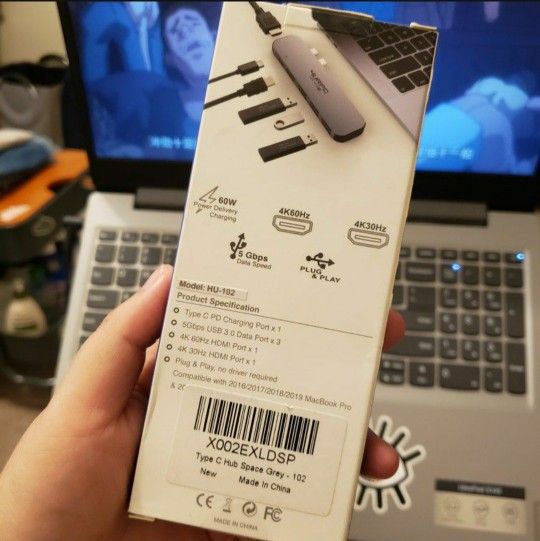 USB C Hub, Supports 4K Dual Monitor Compatible for MacBook Pro 2019/2018/2017/2016, MacBook Air 2018/2019