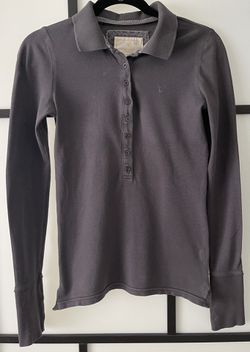 AMERICAN EAGLE OUTFITTERS Rugby long sleeve Polo Top Size S Thumbnail