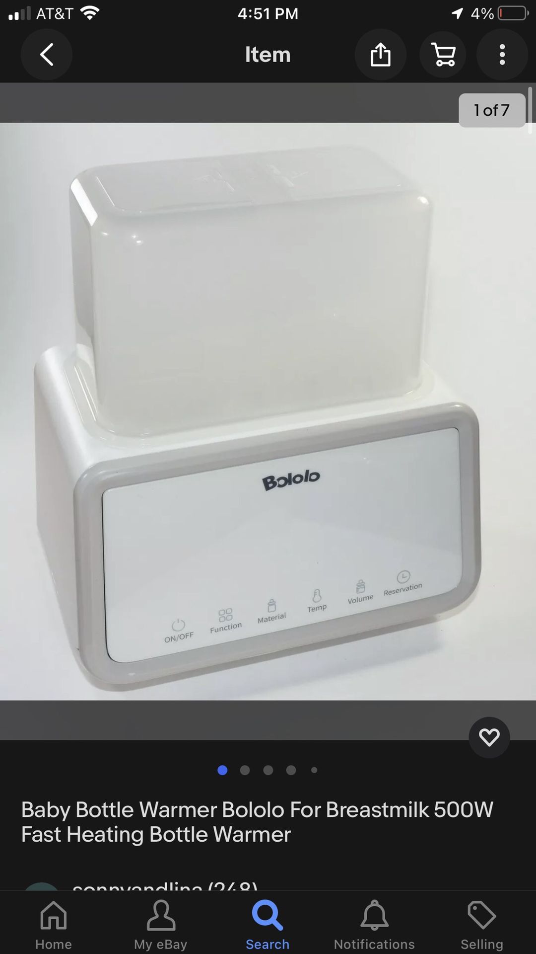 Baby Bottle Warmer
