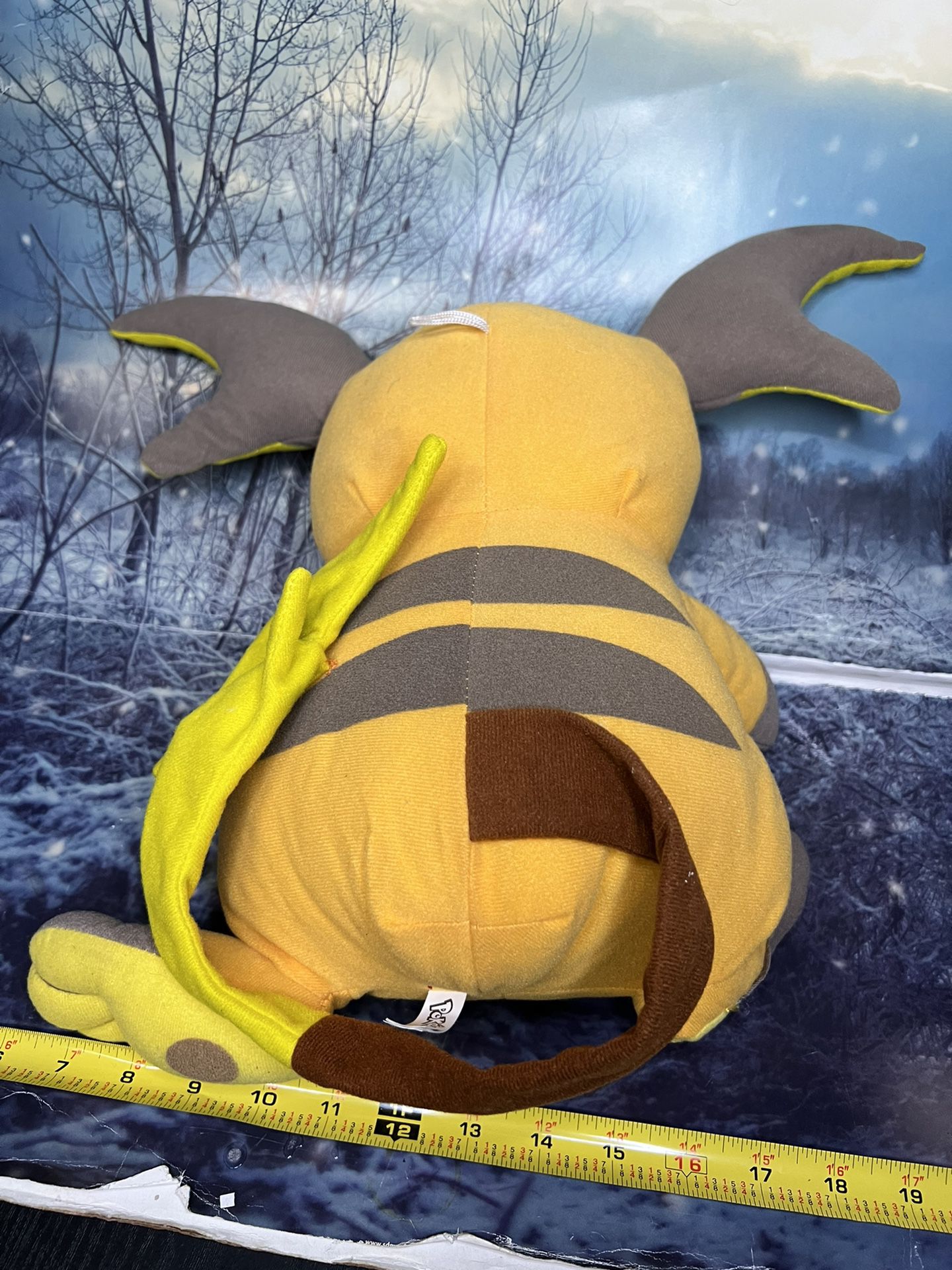 Raichu Pokemon Plush Stuffed Animal Pikachu Evolution 13"