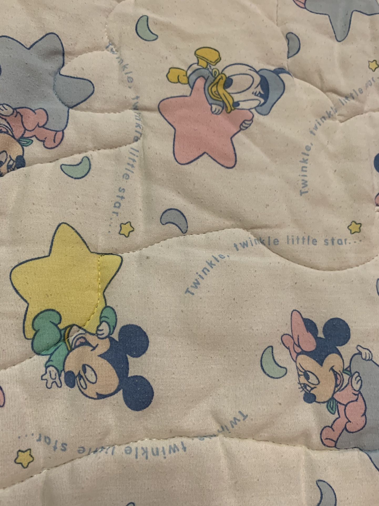 Dundee Mills Disney Twinkle Quilt Comforter Blanket and Bumper ONLY (READ!) 