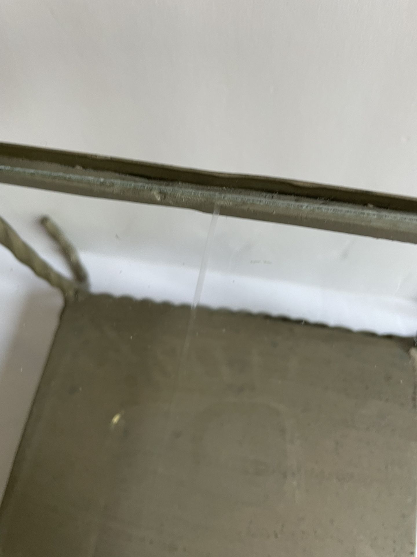Three - Level Metal/Glass Decorative counter Shelf