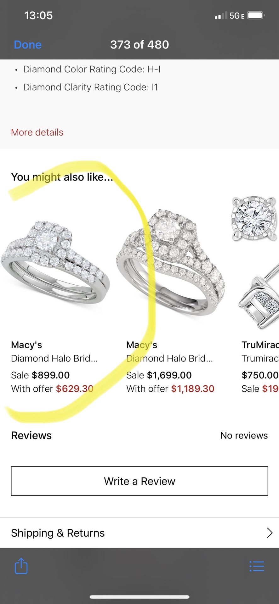 Engagement Ring Size 7