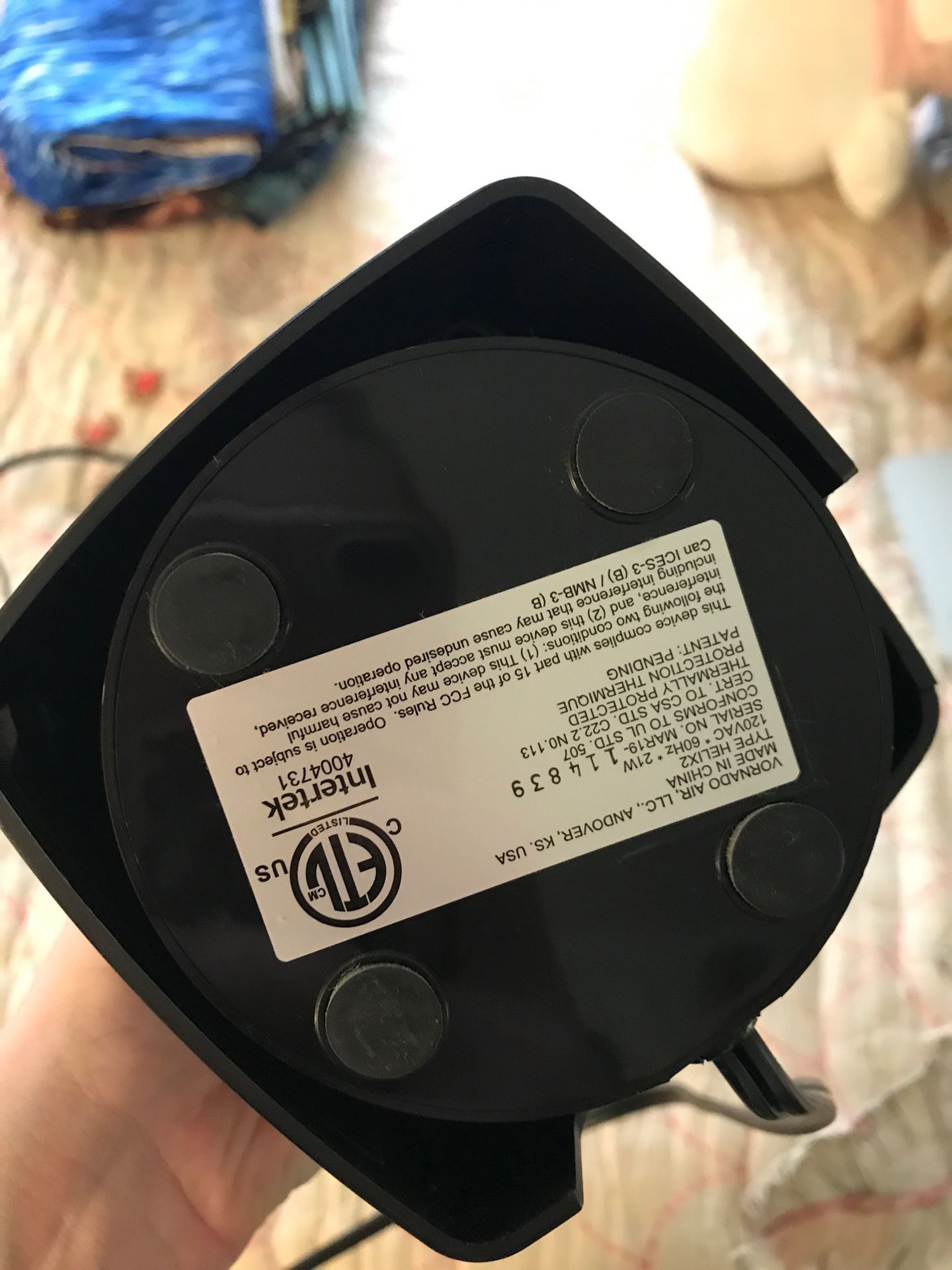small oscillating fan