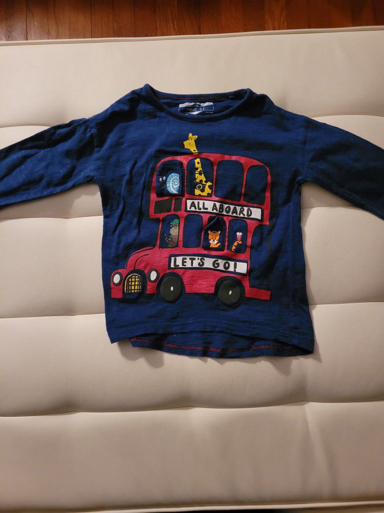 Lot OF 5 Long Sleeve 2T Toddler Boys Shirts