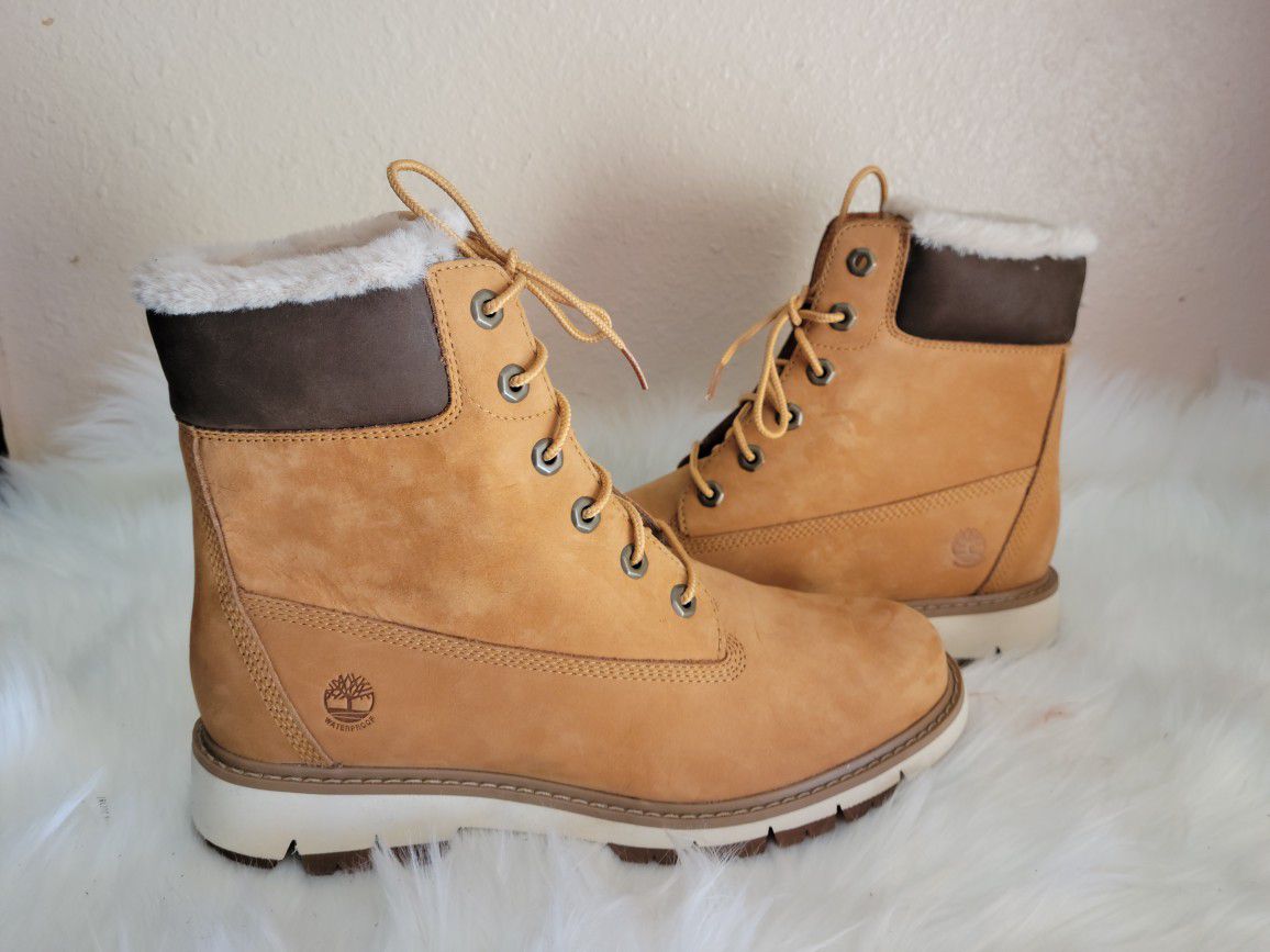 Timberland Lucia Faux Fur Lined Leather Boot 10