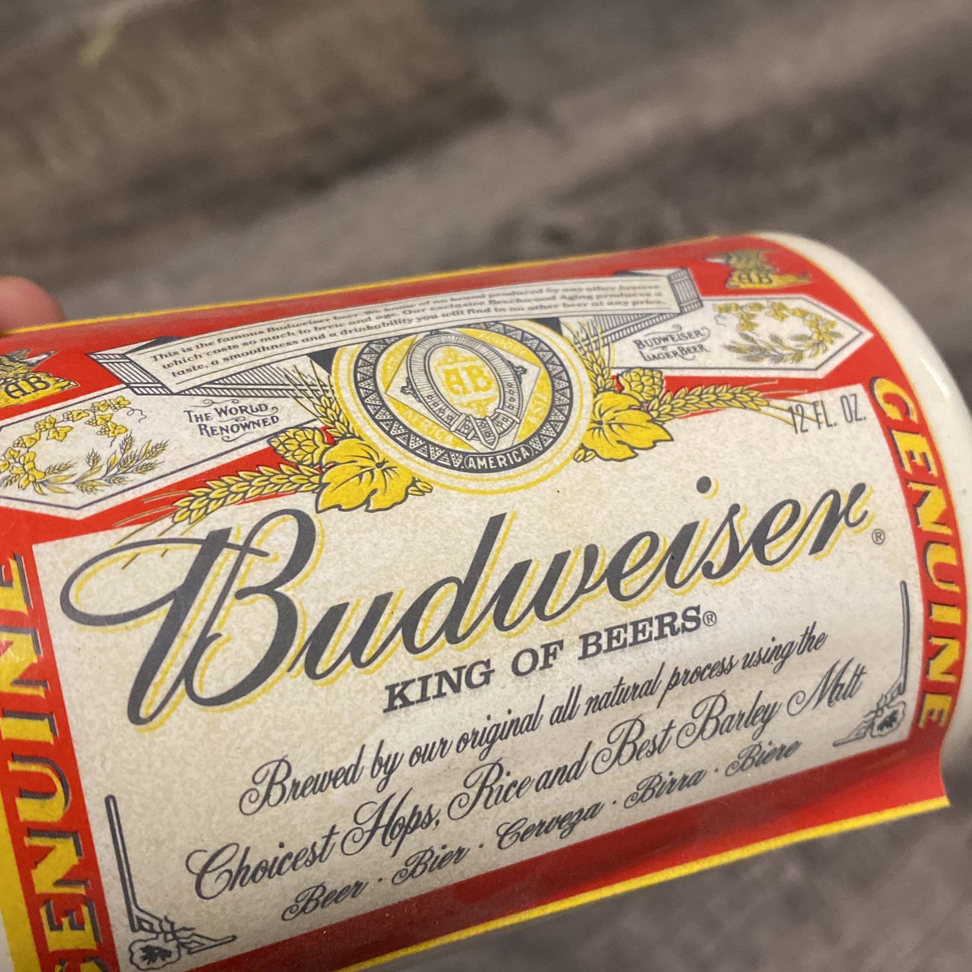 Budweiser Beer Can Christmas Ornament