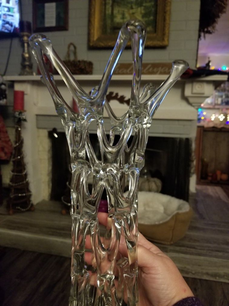 17" tall Romanian Icicle vase
