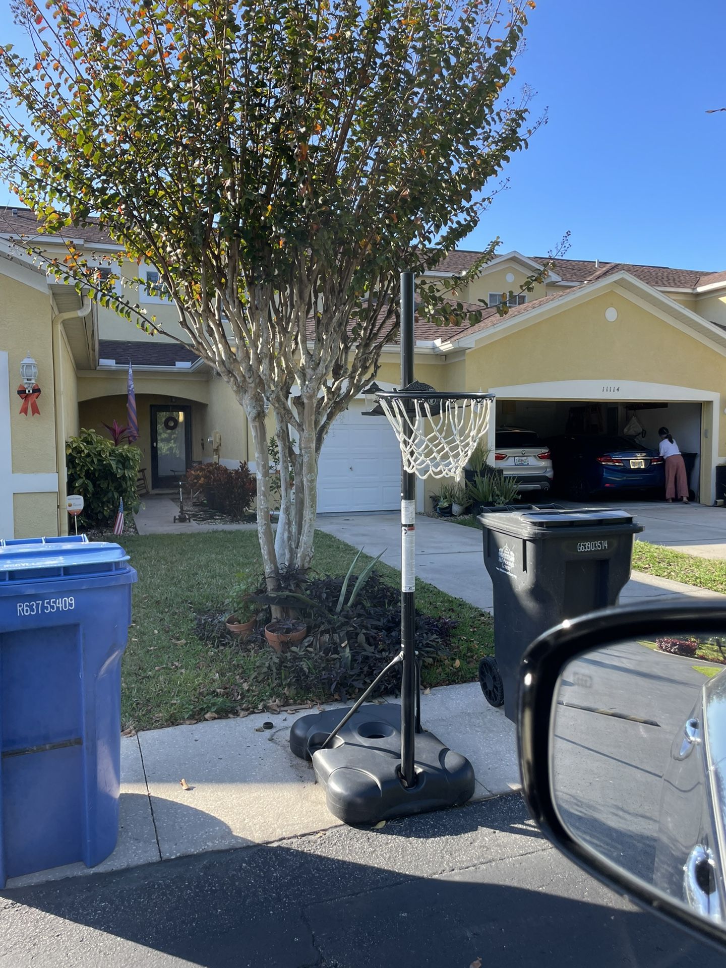 Free basketball hoop pick up only
