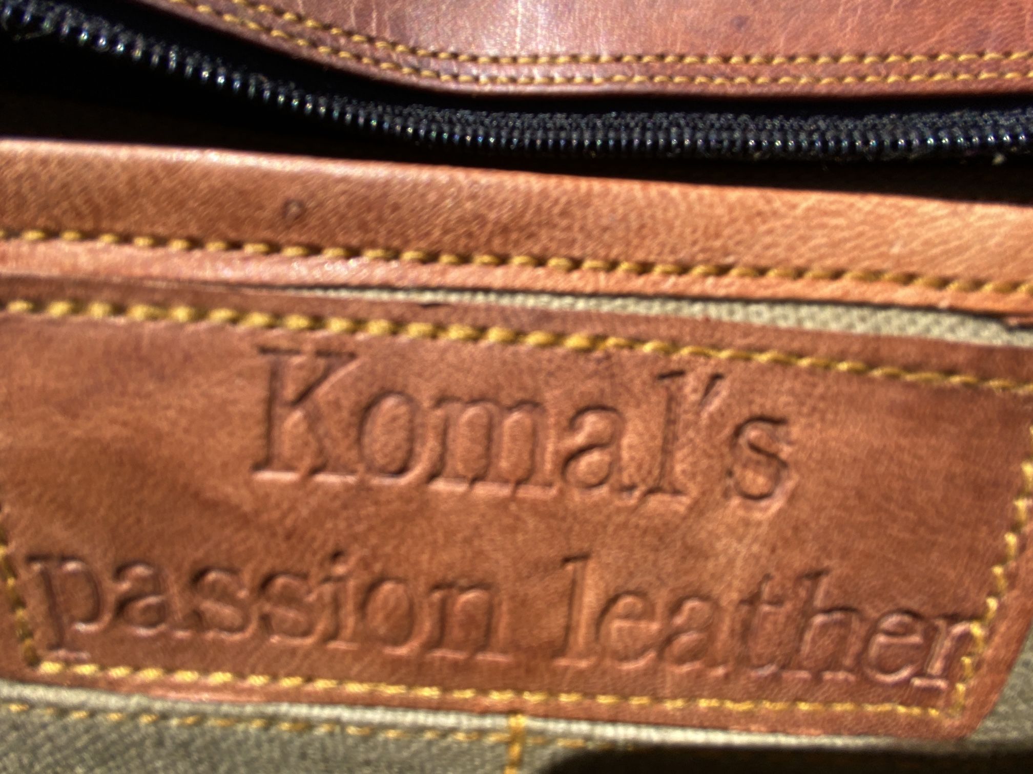 Komal’s Passion leather satchel