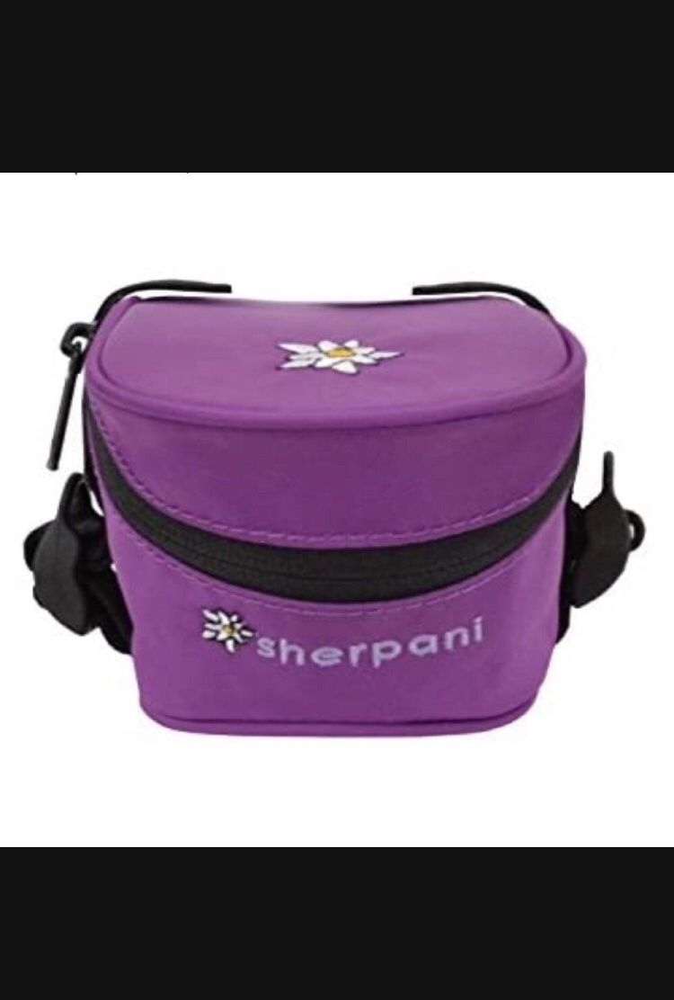 Sherpani purple flower Daisy bike seat bag/ messenger bag/ saddle bag