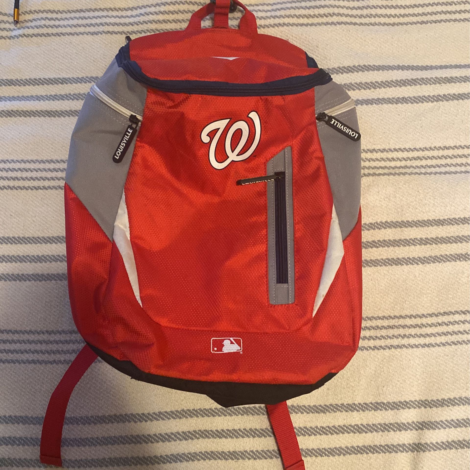 Washington Nationals baseball backpack