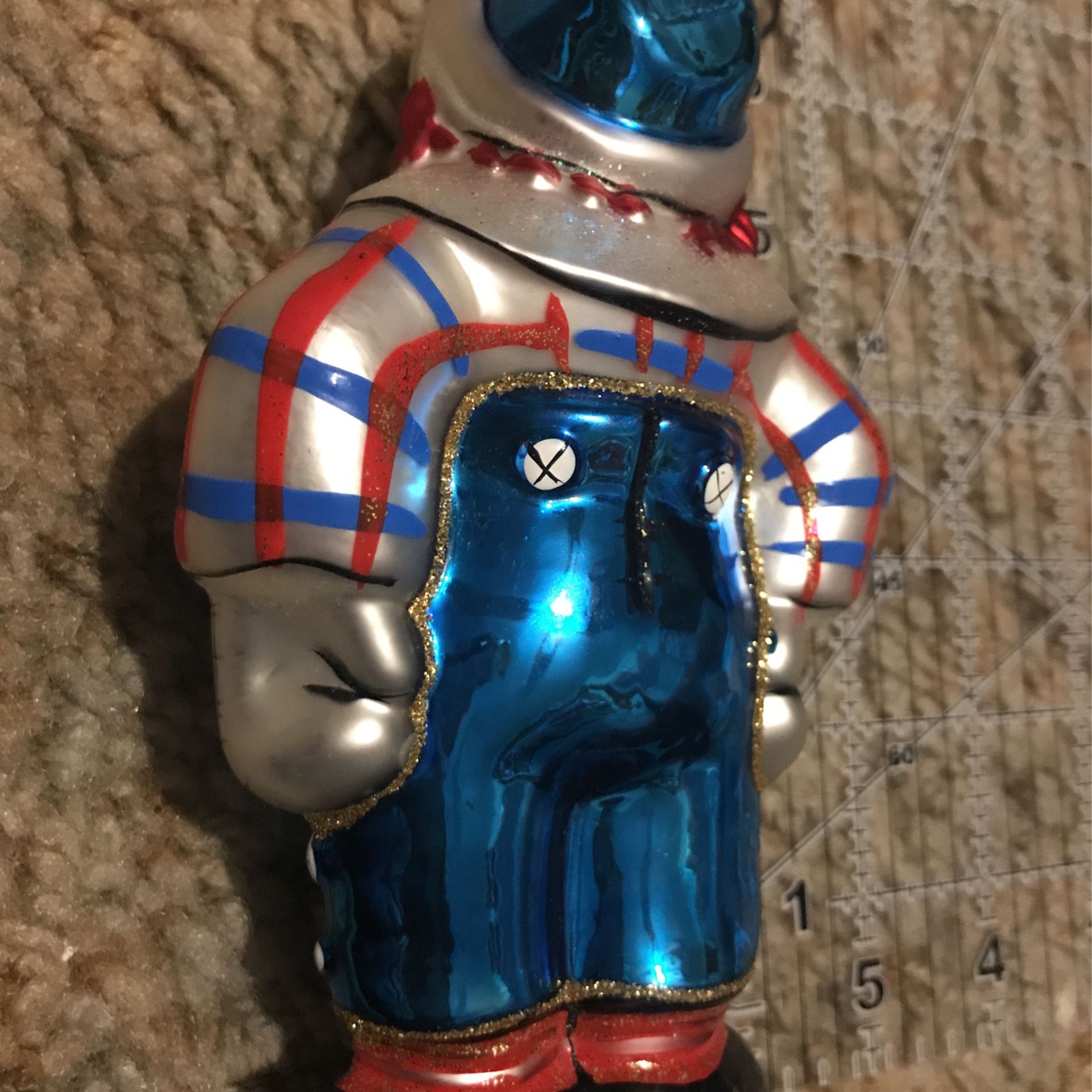 Kurt S. Alder’s Raggedy Andy Glass Handmade Ornament