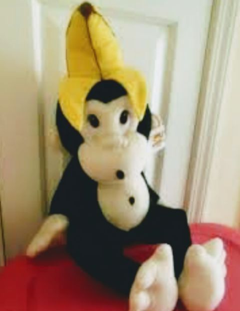 BIG TOY'S Deluxe 24"Monkey With Banana On Head Plush Toy Stuffed, Reduced To $7.00