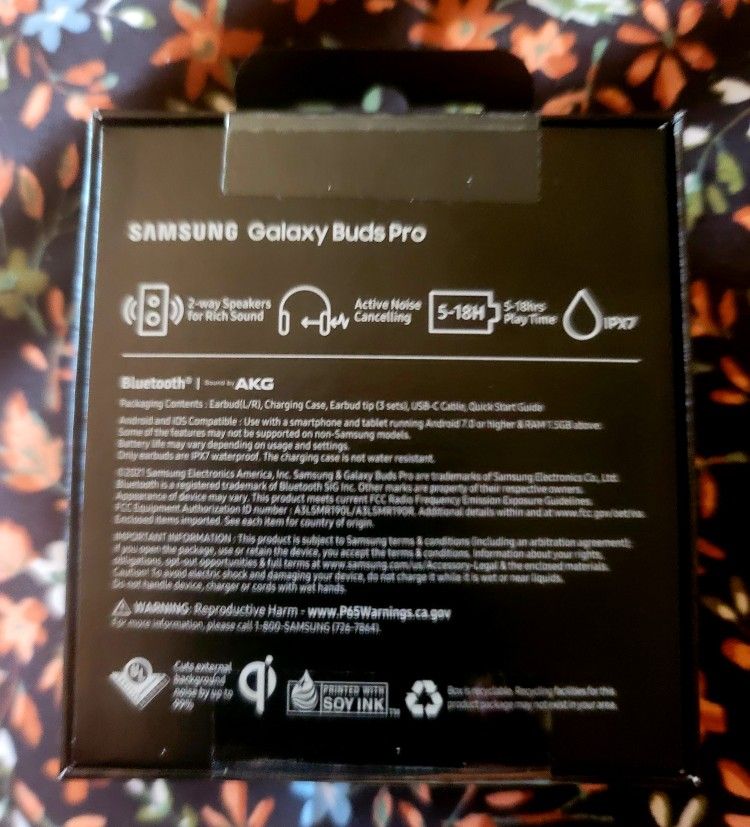 Samsung - Galaxy Buds Pro True Wireless Earbud Headphones - Phantom Black
