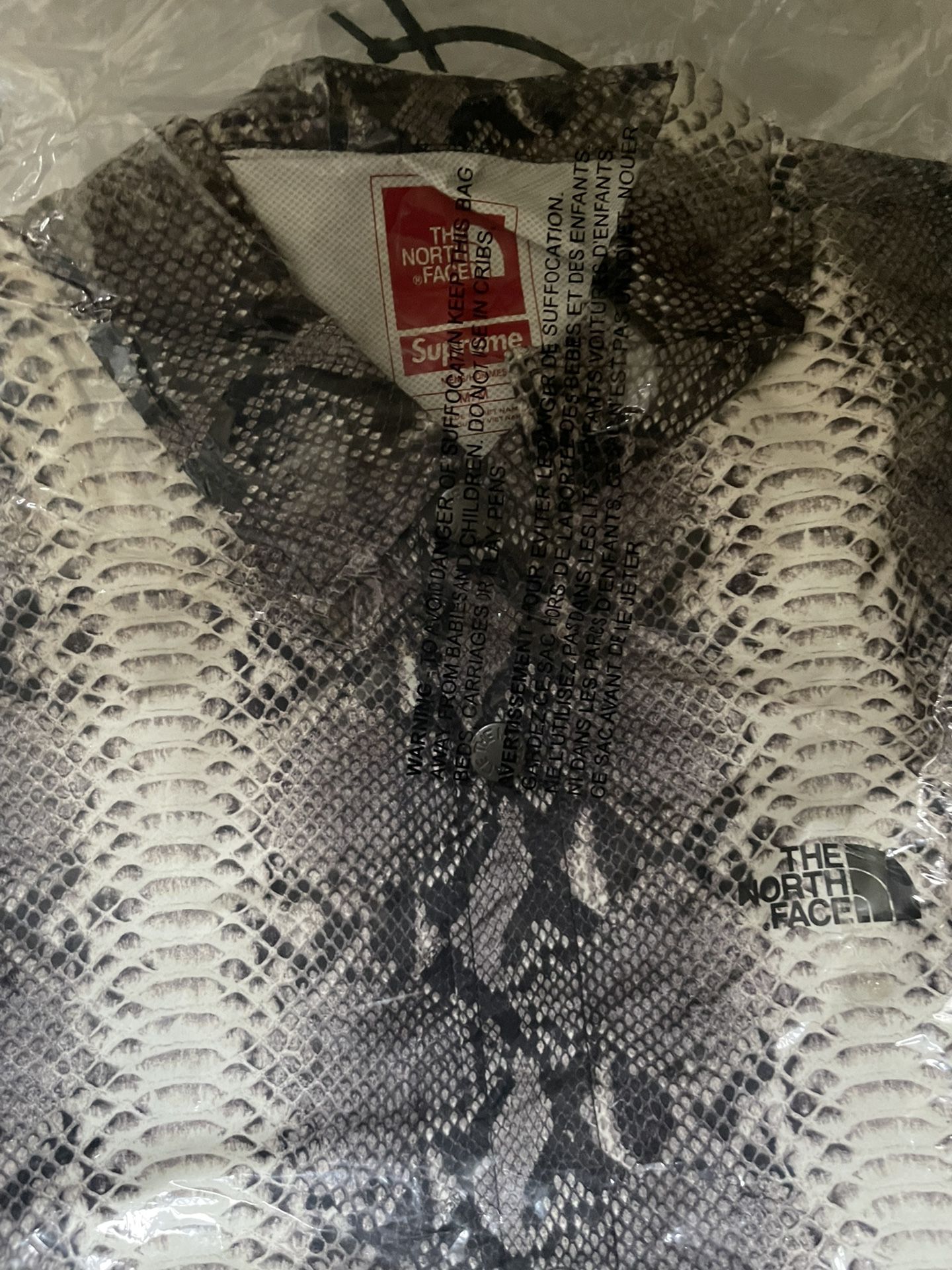 Supreme The North Face Snakeskin Coaches Jacket Sz M
