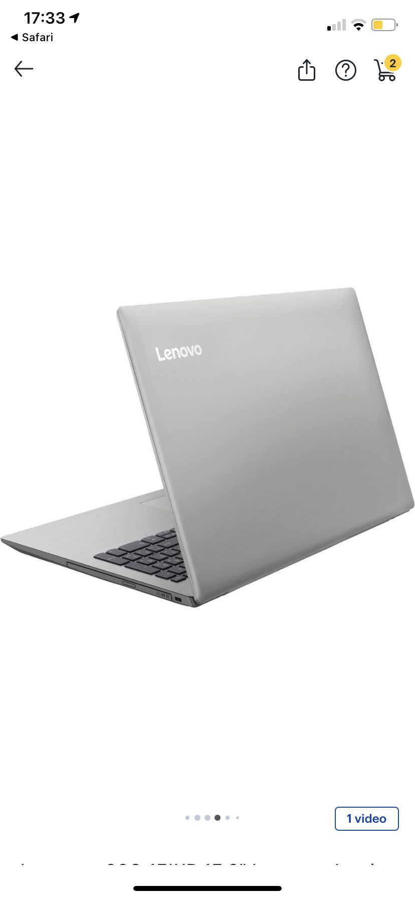 Lenovo Ideapad 330 Touchscreen Laptop