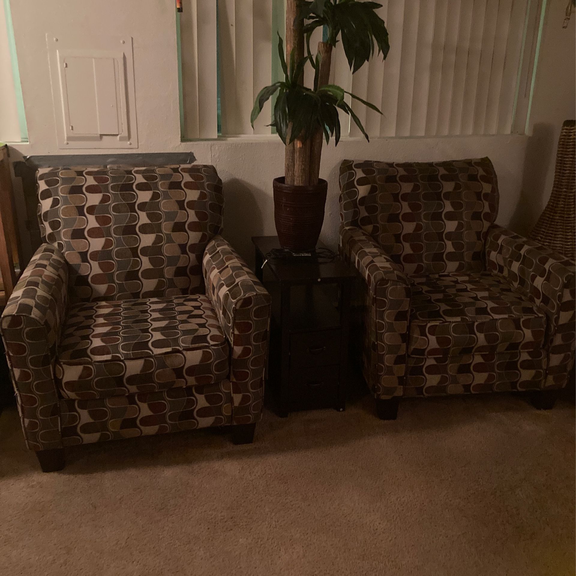 Designer Chairs Sold As Pair 