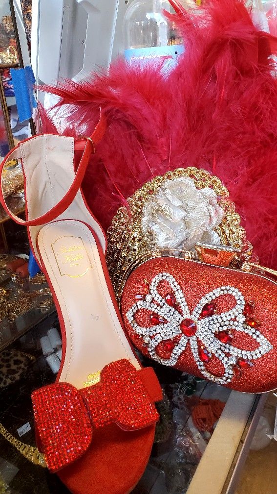 African Women Party Bag 🎒 With Matching Shoes 👞