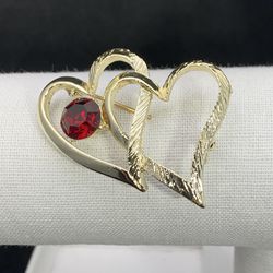 Heart Shaped Brooch  Thumbnail