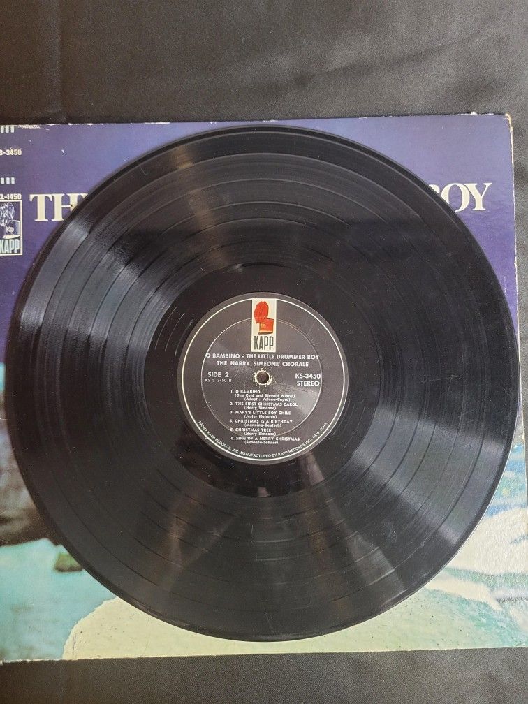 Christmas Set Santa Clause Is Coming To Town and The Little Drummer Boy Vinyl