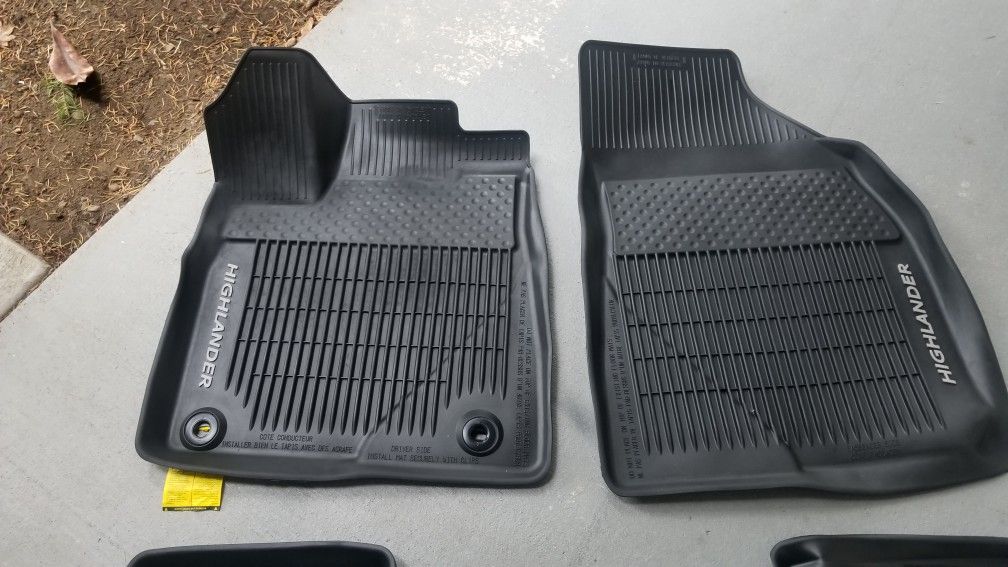 Toyota Highlander Floor Mats 2016