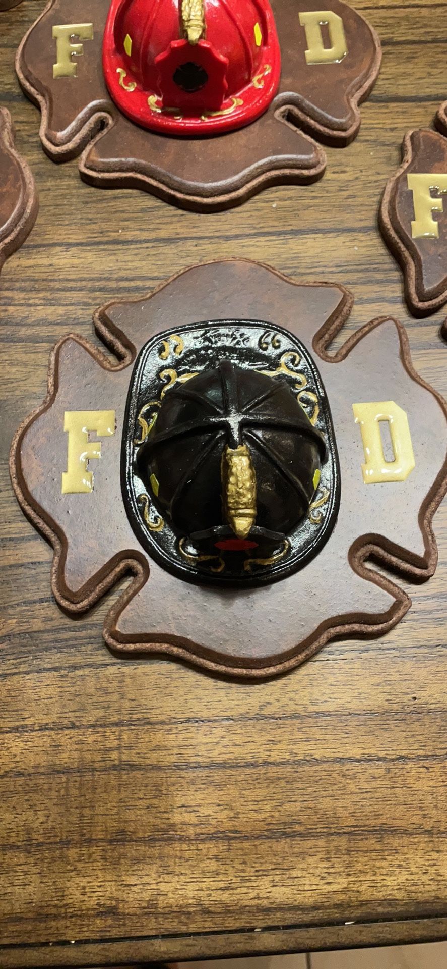 Hand Made Mini Fire Fighter Helmets