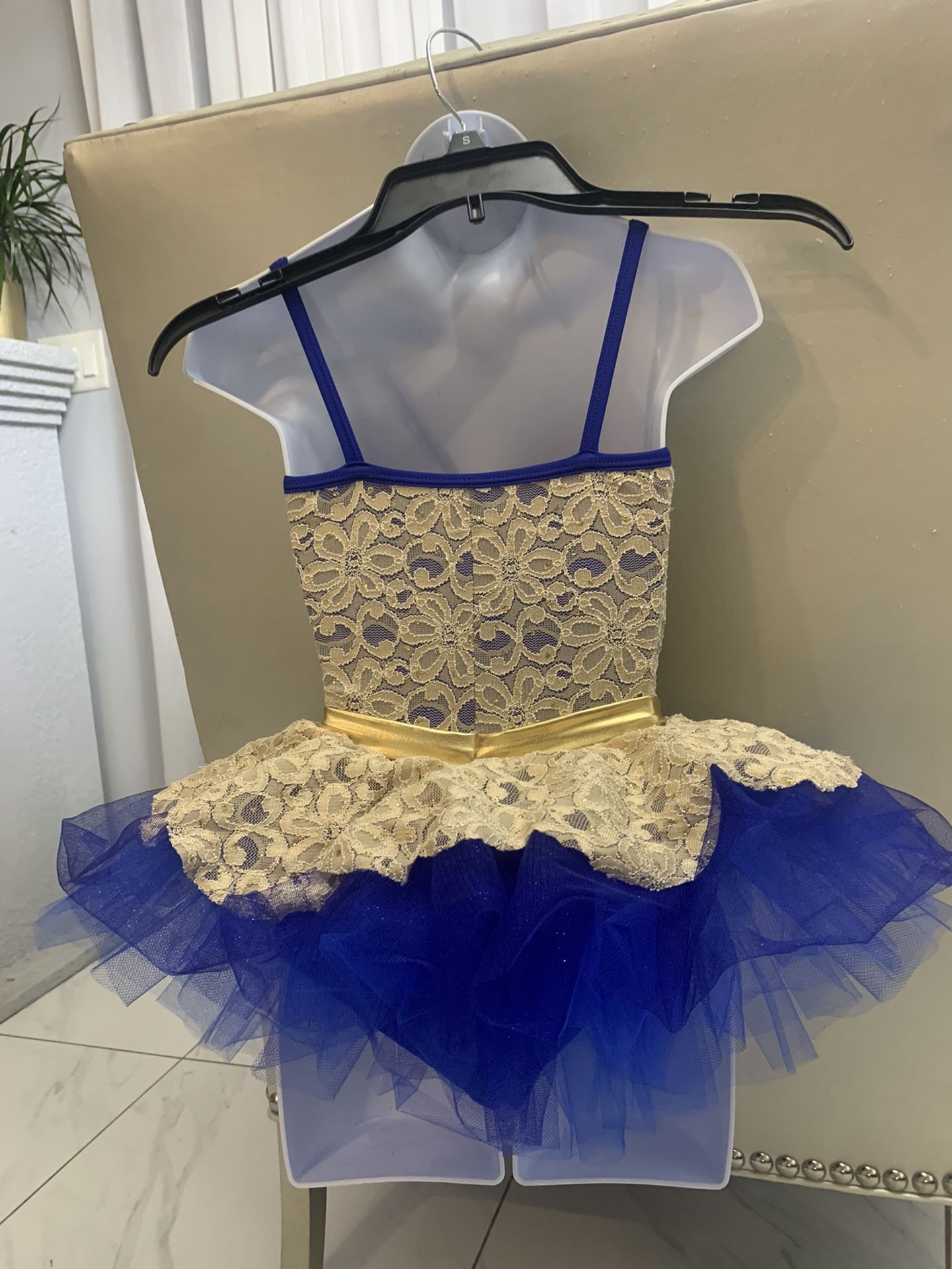 Royal blue and gold baller Tutu Dress