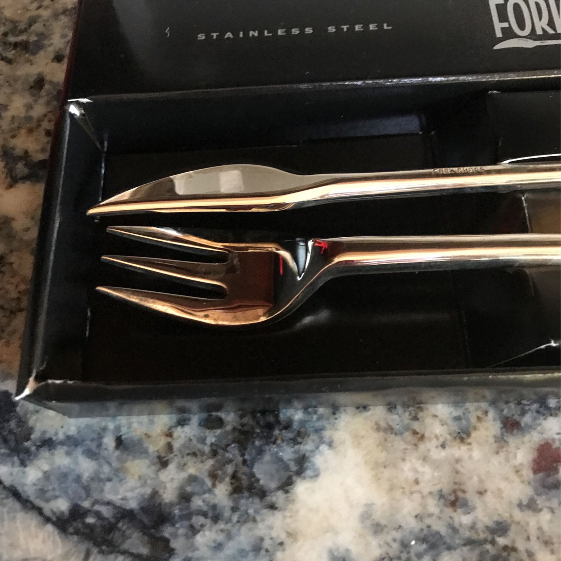 Forkchops Chopsticks -  Knife & Fork In 1 , Nice Set