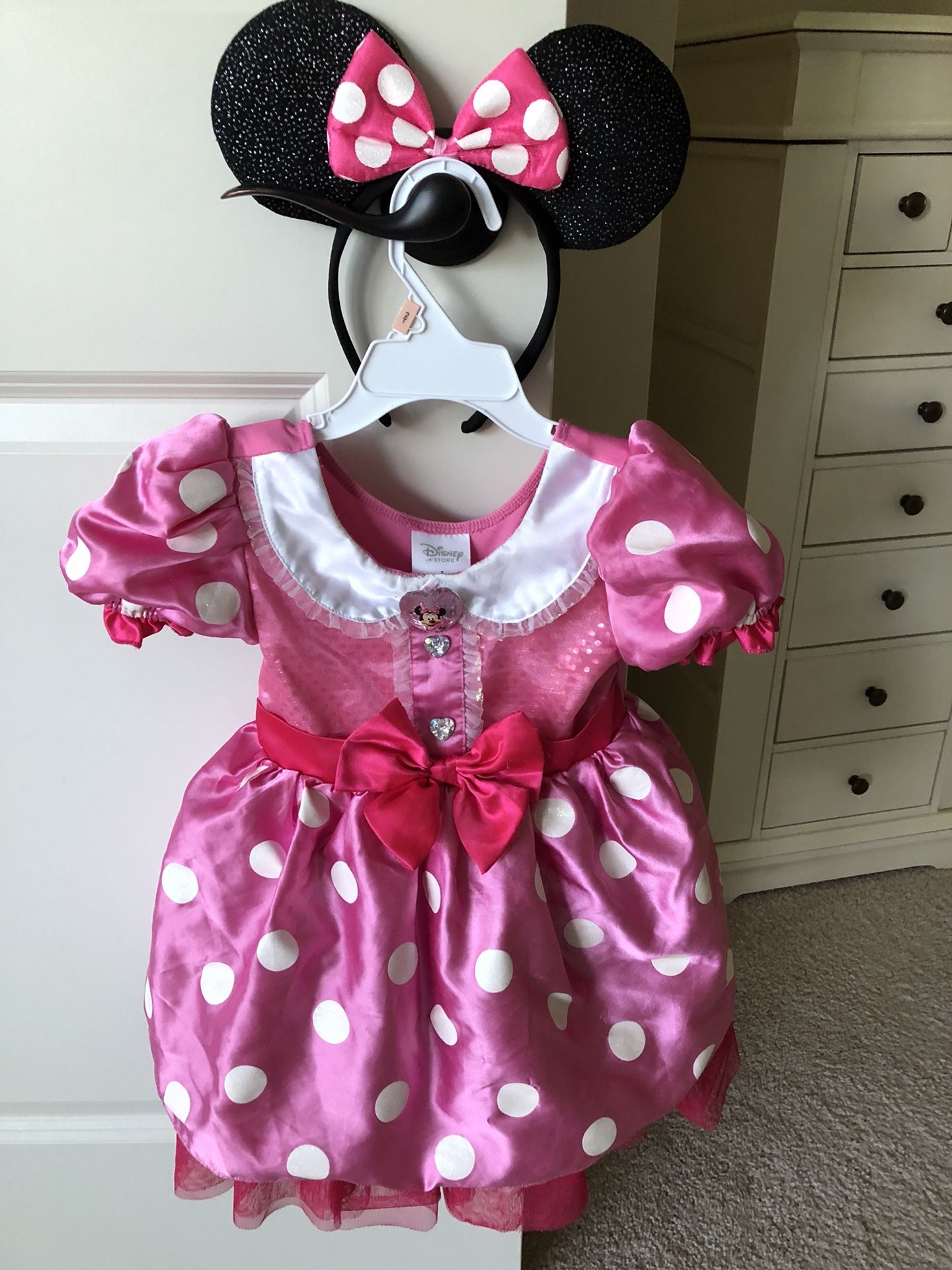 Disney Minnie Mouse costume dress with ears