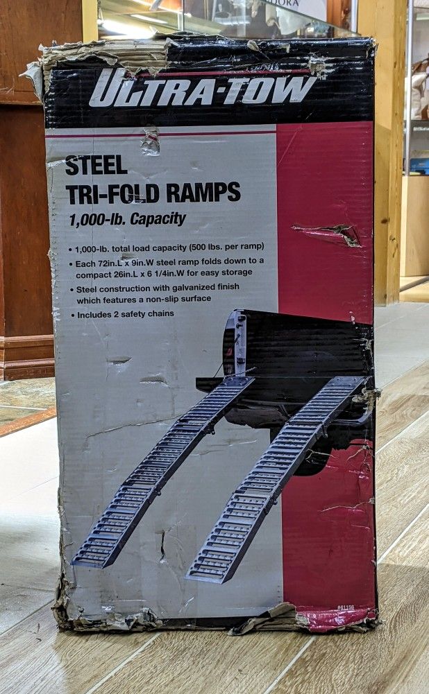 New Ultra-Tow Steel Trifold Ramps 1,000 lb capacity On sale