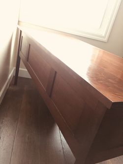 Desk, Solid Wood With 4 Drawers  Thumbnail