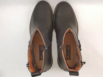 Dalton By Ferro Aldo Men's Ankle Boots with Classic Buckle Detail, Black Size 11 Thumbnail